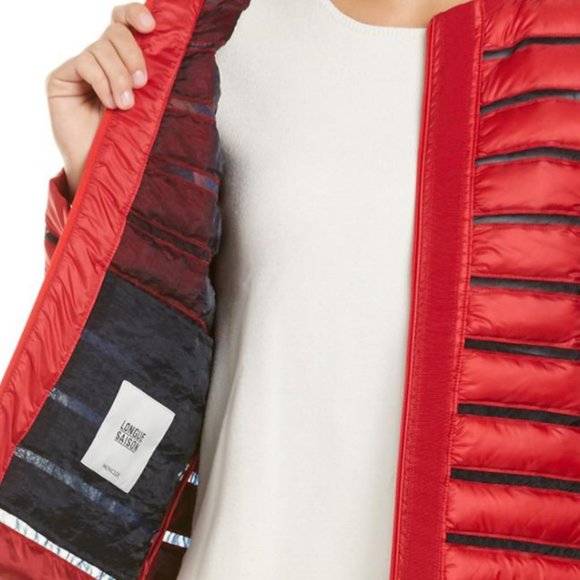 Moncler Women's Red Brioche Down Jacket - Picture 2 of 16